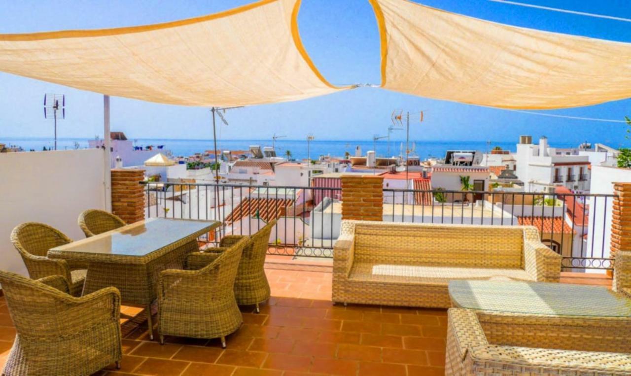 Beautiful Apartment Private Roof Terrace Nerja Esterno foto